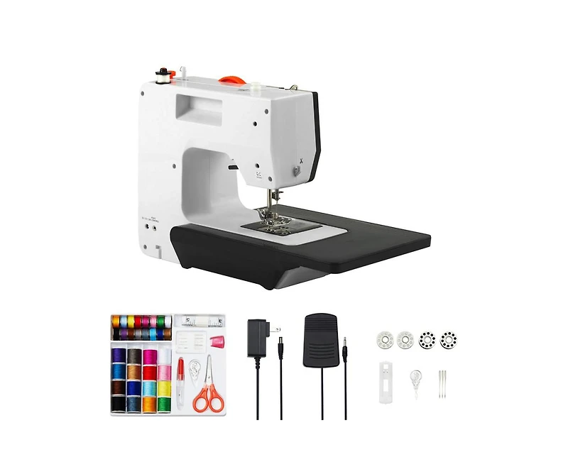 Yobtop Diy Tool Kit Sewing Machine,Portable Machine, 38 Built-in Stitches and Reverse Sewing, Dual Speed with Extension Table