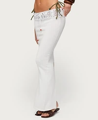 Edikted Women's Maven Crochet Waist Knit Maxi Skirt