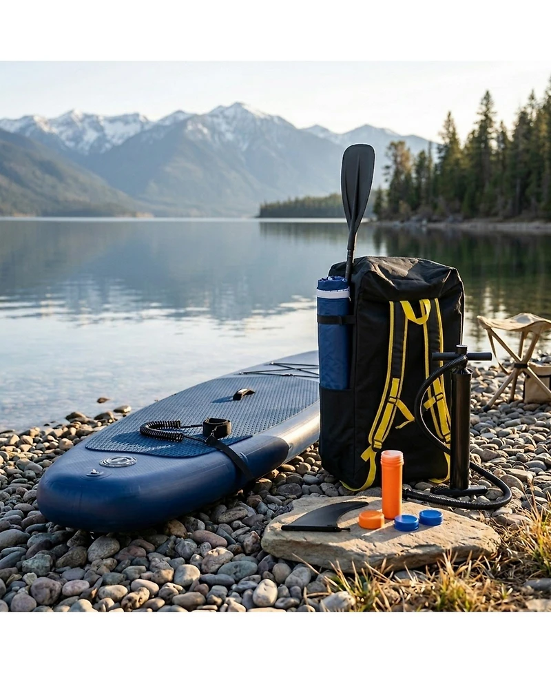 Sevorley 10 ft Inflatable Stand Up Paddle Board with Removable Fin and Backpack