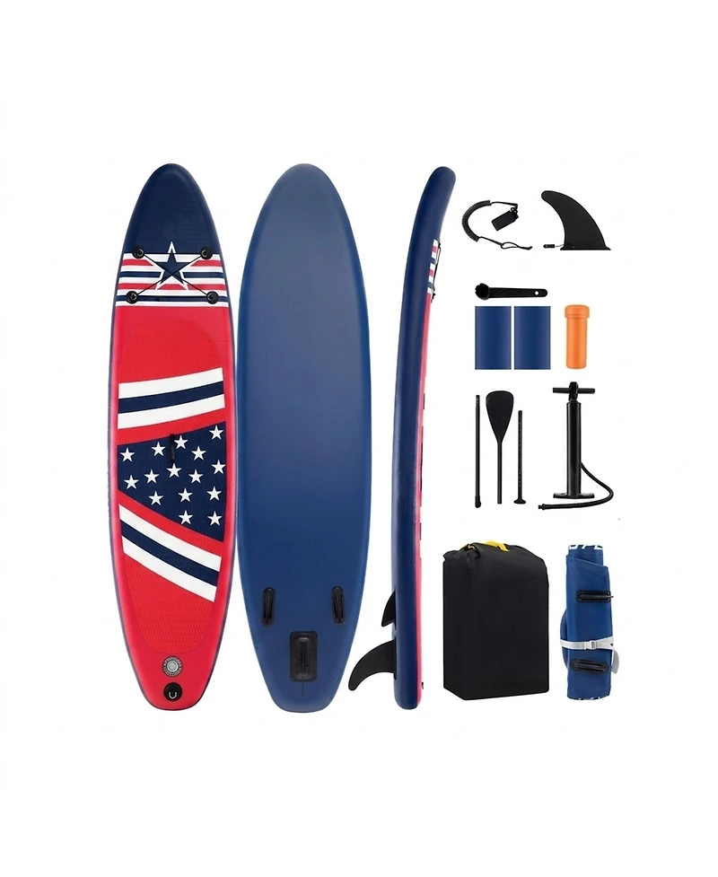 Sevorley 10 ft Inflatable Stand Up Paddle Board with Removable Fin and Backpack