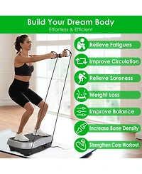 Sevorley Whole Body Vibration Exercise Machine with Resistance Bands and Remote