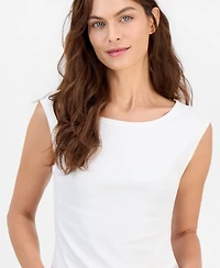 On 34th Women's Ribbed Boat-Neck Tank, Macy's Exclusive