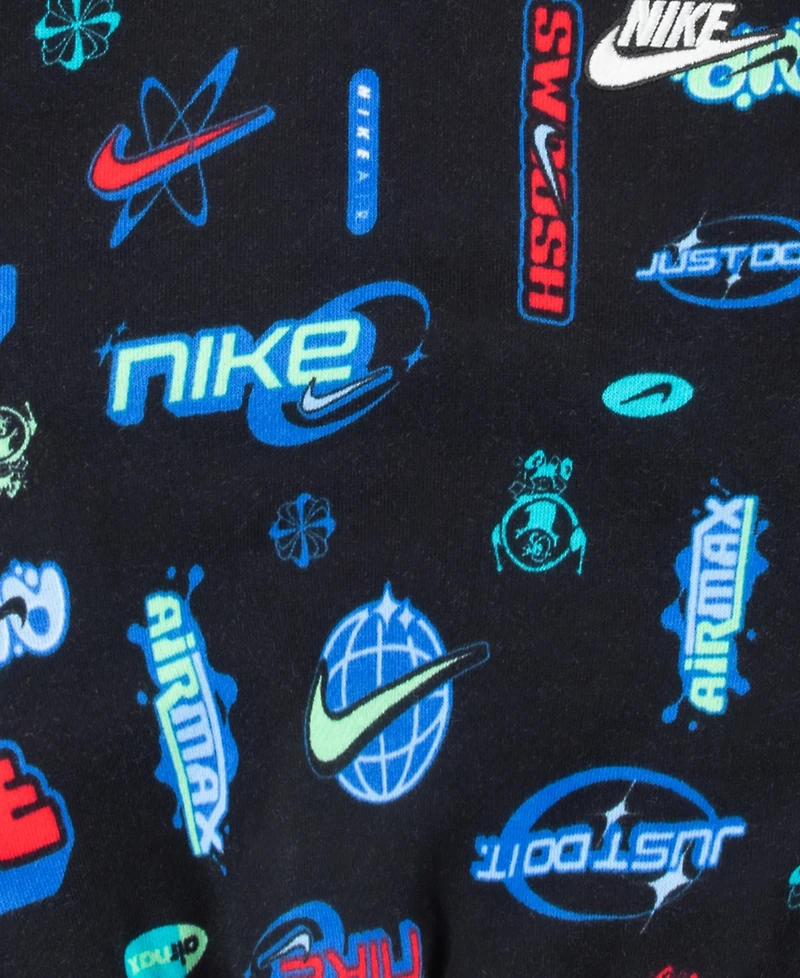 Nike Boys' 4-7 Logo Printed Pullover Hoodie