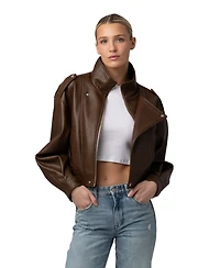 Blank Nyc Women's High Mock Collar Jacket