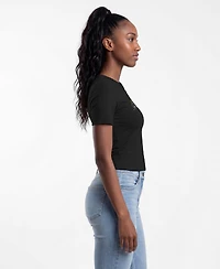 Champion Women's Black New York Knicks Soft Touch T-Shirt