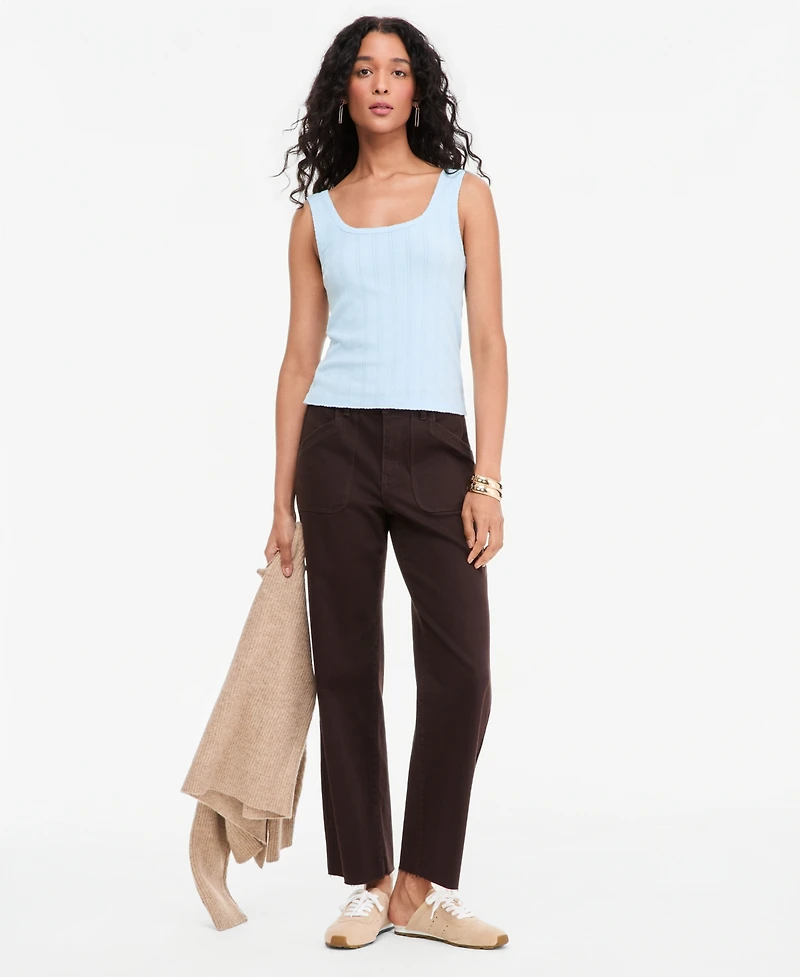 On 34th Women's Pointelle Rib Scoop-Neck Layering Tank, Macy's Exclusive