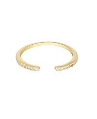 Adornia Gold Cubic Zirconia Open Band Ring