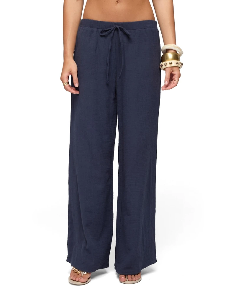 Edikted Women's Viktoria Wide Leg Gauze Pants