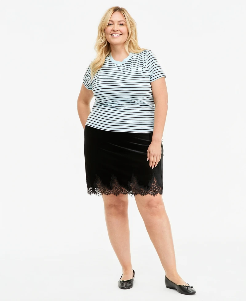 On 34th Plus Meet & Greet Layering T-Shirt, Macy's Exclusive