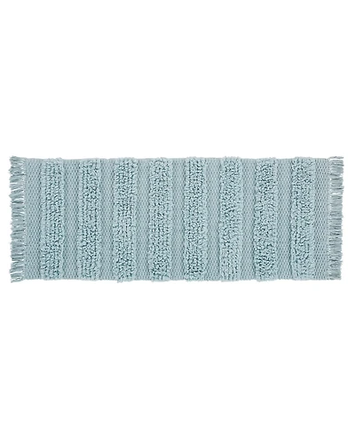 Vcny Home Savannah Fringe Stripe Bath Rug Runner, 24" x 60"