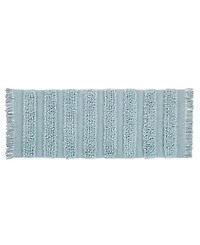 Vcny Home Savannah Fringe Stripe Bath Rug Runner, 24" x 60"