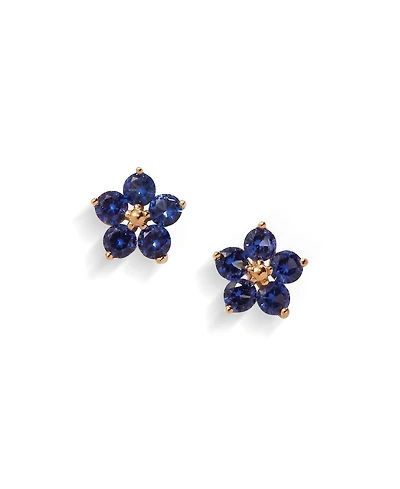 Alex and Ani Crystal Forget-Me-Not Flower Earrings
