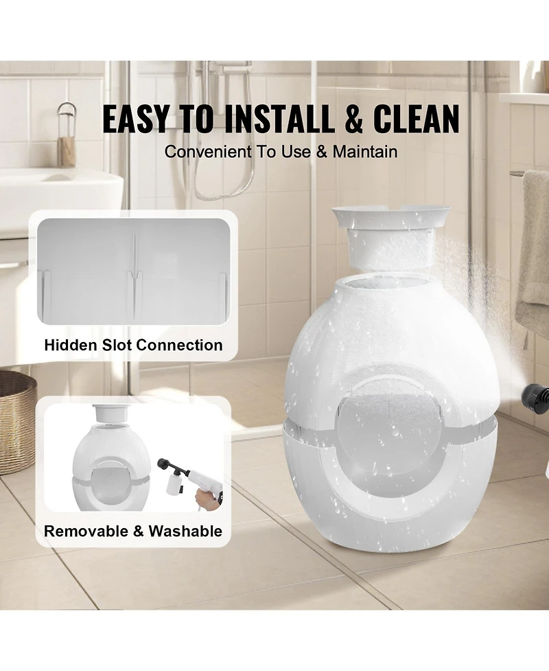 Cozito Plant Cat Litter Box Hidden Cat Litter Enclosure with 9.48 in Entrance and Lighting