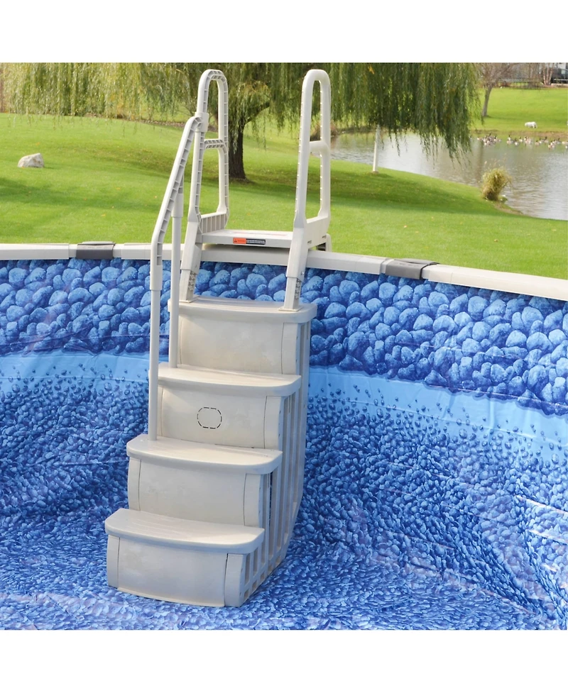 Main Access 48-54 Inch Above Ground Swimming Pool Smart Step and Ladder System