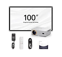 Vankyo Leisure 570B Native 1080P Wireless Smart Single Lcd Mini Projector, Screen Included