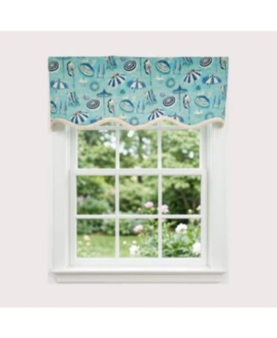Rlf Home 100percentage Cotton Umbrellas Provance With Ivory Lining Rod Pocket Window Valance