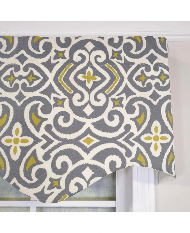 Rlf Home 100percentage Cotton Diomedes Regal With Lining Rod Pocket Window Valance