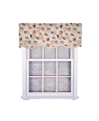 Rlf Home 100percentage Cotton Nautilus Provance With Lining Rod Pocket Window Valance