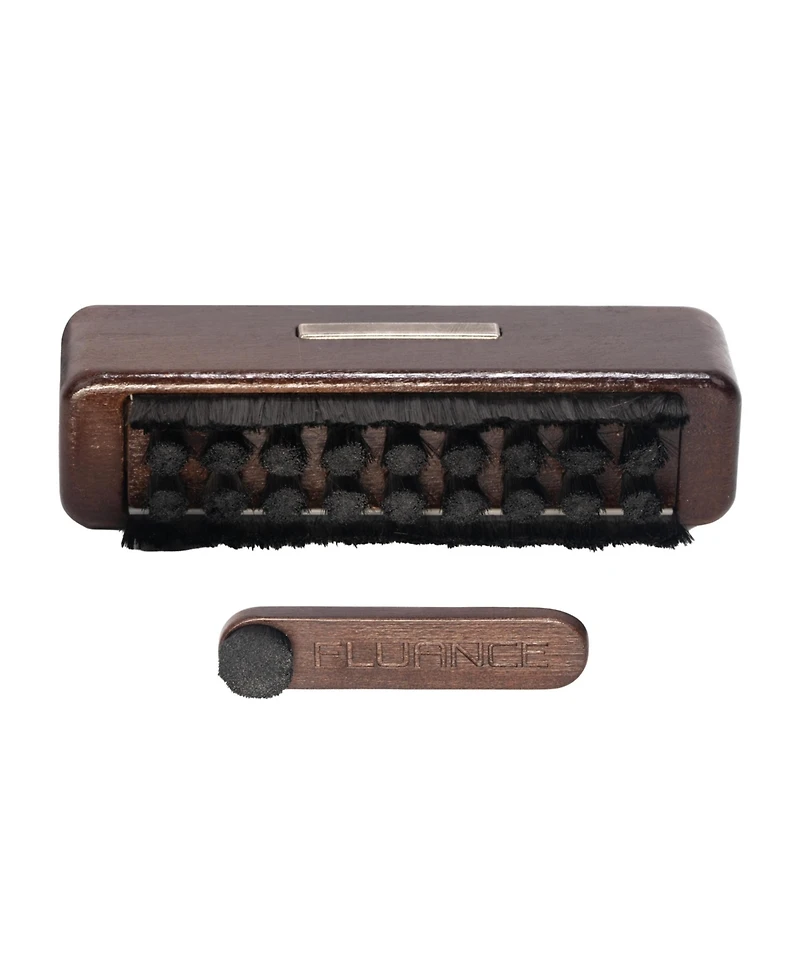 Fluance Vinyl Record and Stylus Cleaning Kit with Anti-Static Carbon Fiber Brush and Stylus Brush