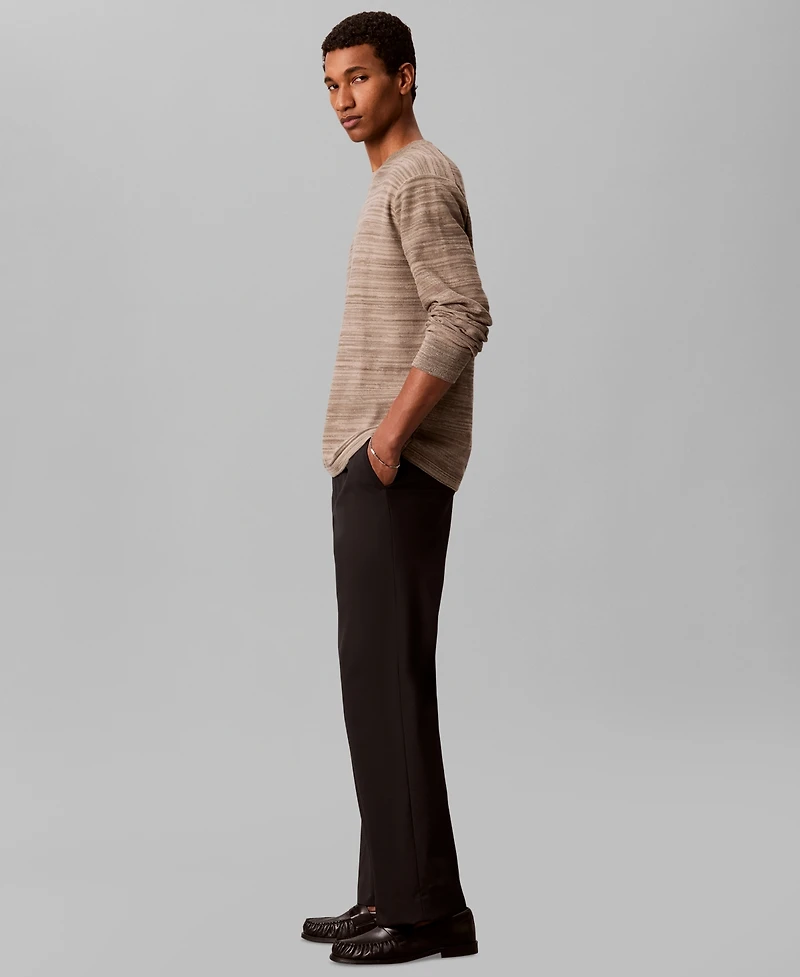 Calvin Klein Men's Textured Breathable Crewneck Sweater