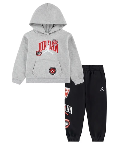 Jordan Toddler Boys' 2T-4T Interstate 23 Clutch Script Fleece Hoodie and Pants, 2-Piece Set