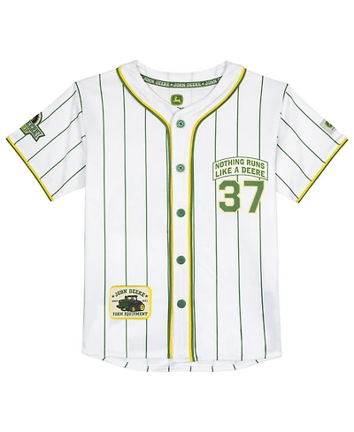 John Deere Toddler Boys Baseball Button Front Shirt