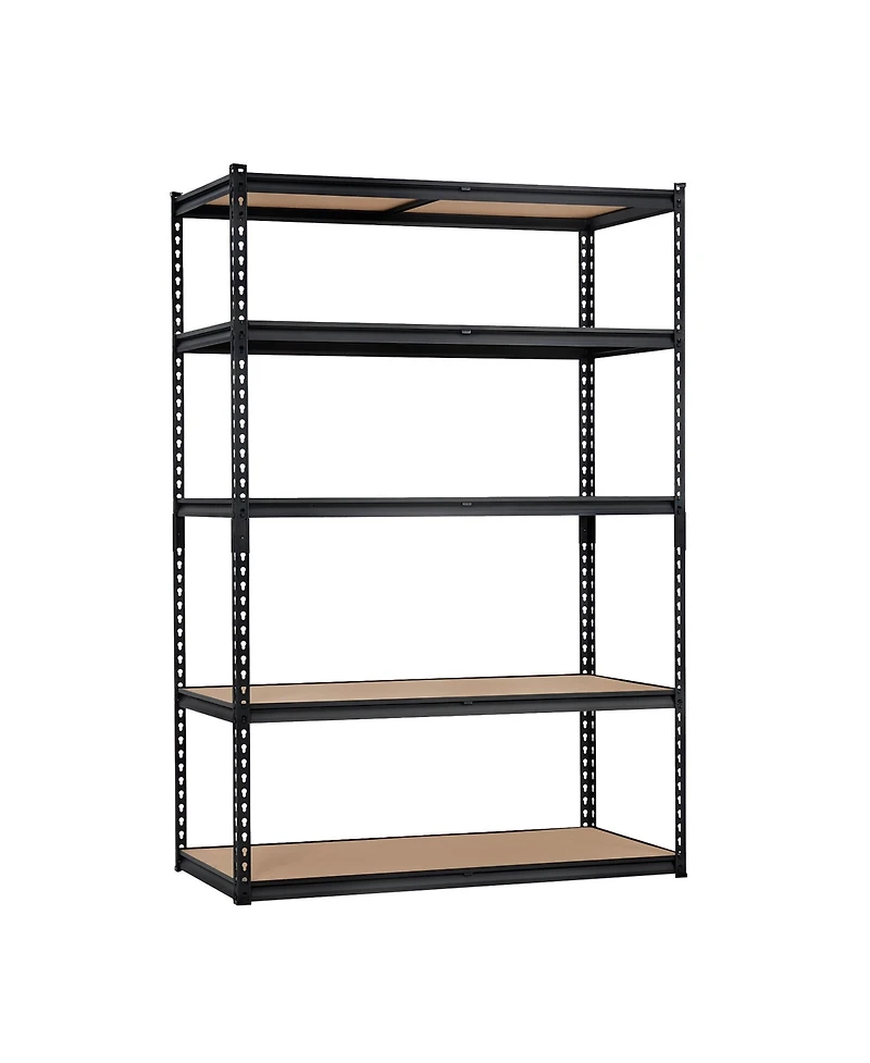 homfan 5 Tier Storage Shelf, Heavy Duty Metal Shelving Unit with Adjustable Shelves for Pantry or Basement