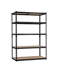 homfan 5 Tier Storage Shelf, Heavy Duty Metal Shelving Unit with Adjustable Shelves for Pantry or Basement