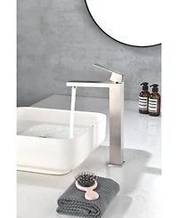 Midola Single Handle Bathroom Sink Faucet, Bathroom Sink Vanity Faucet with Water Supply Hose for Bathroom