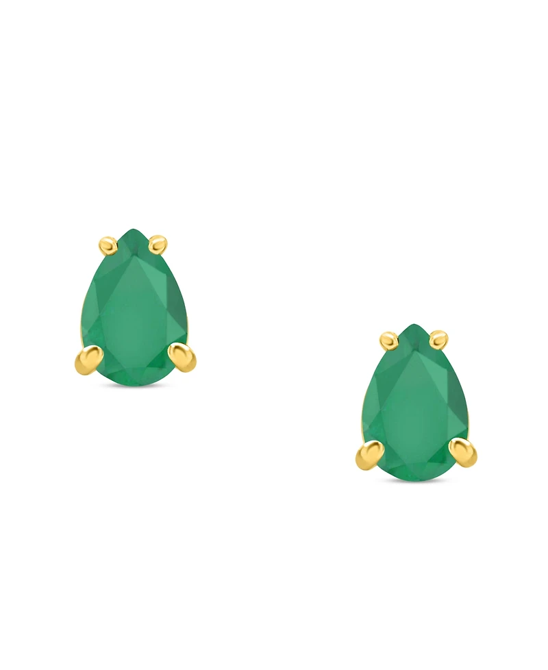 Sapphire Pear-Cut Stud Earrings (1 ct. t.w.) 14k Gold (Also Emerald & Ruby)
