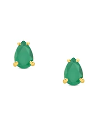 Sapphire Pear-Cut Stud Earrings (1 ct. t.w.) 14k Gold (Also Emerald & Ruby)