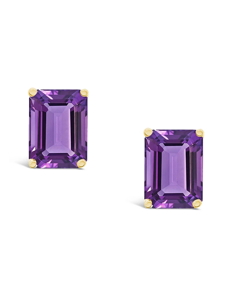 Amethyst (3-1/5 ct. t.w.) Stud Earrings 14K Yellow Gold or White