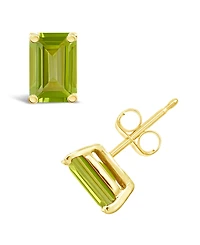 Peridot (1-3/8 ct. t.w.) Stud Earrings 14K Yellow Gold or White
