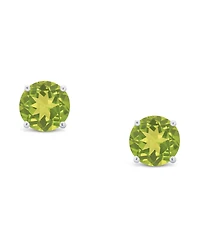 Peridot (1 ct. t.w.) Stud Earrings 14K White or Yellow Gold