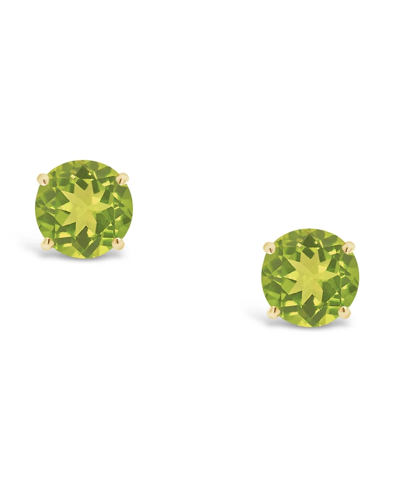 Peridot (1 ct. t.w.) Stud Earrings in 14K Yellow Gold
