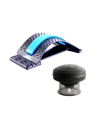 Pursonic The Ultimate Recovery and Alignment Duo Rechargeable Cupping Therapy Device and Back Stretching Device