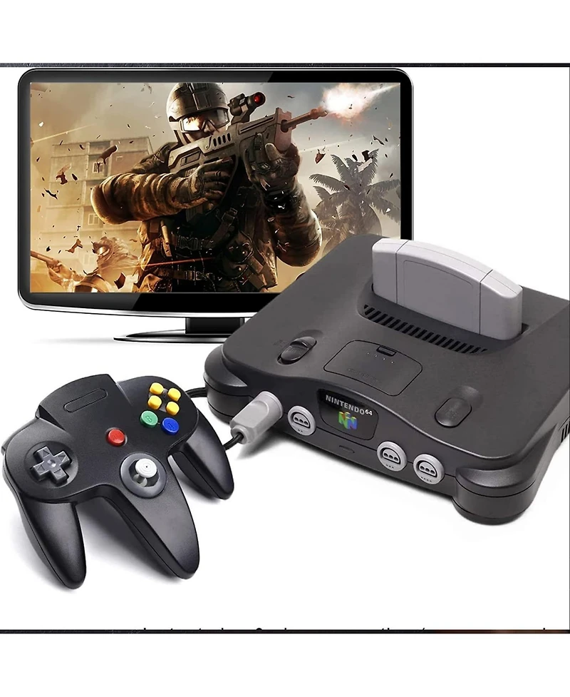 ECHTPeak Classic Retro N64 Controller, Wired Joystick Replacement Gamepad Controller for System Video Games Console