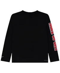 Nike Boys' 4-7 Dri-fit Long-Sleeve Graphic T-Shirt