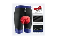 Sportneer Bike Shorts for Men: 3D Padded Lightweight Riding Biking Cycling Mountain Bike Shorts with Zipper Pockets – Large