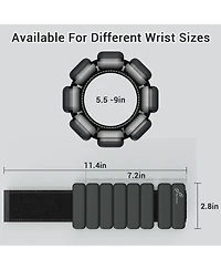 Sportneer Adjustable Wrist Ankle Weights for Women Men 1 Pair lb or 2 Each Silicone Bangles Yoga Dance Pilates Cardio Aerobics Pool Jogging
