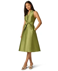 Adrianna Papell Women's Tie-Front Midi Dress