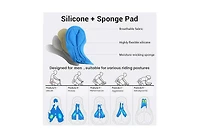 Sportneer Bike Shorts for Men- 4D Silicone Cushion Padding Lightweight Breathable and Moisture Absorbent for Cycling