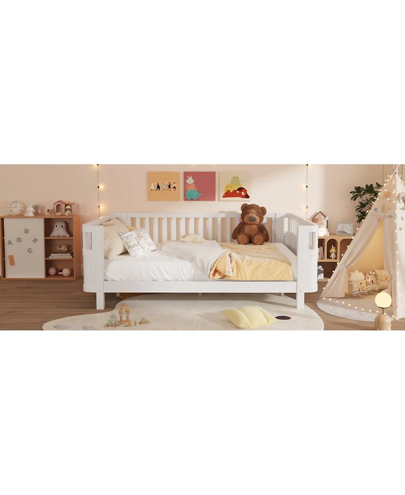 Streamdale Furniture Wood Platform Bed, Low Profile