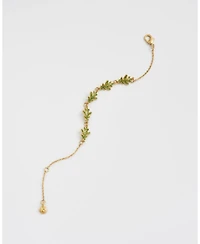 Fable England Oak Leaf Gold Bracelet