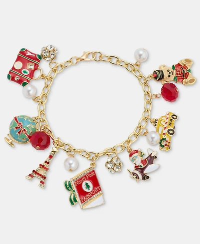 Holiday Lane Travel Charm Bracelet, Macy's Exclusive