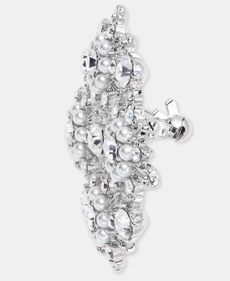 Holiday Lane Silver-Tone Snowflake Pin, Macy's Exclusive