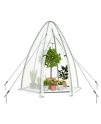 Gouun Portable Walk-In Mini Greenhouse with All-Weather Pe Cover