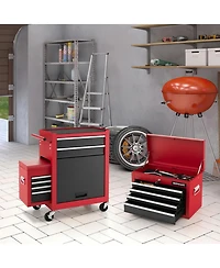 Gouun 6-Drawer Rolling Tool Chest with Heightening Cabinet