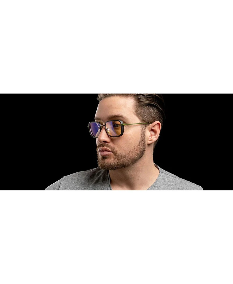 Gunnar Optiks Fallout Vault 33 Gunmetal and Olive Frame Amber Tint Glasses
