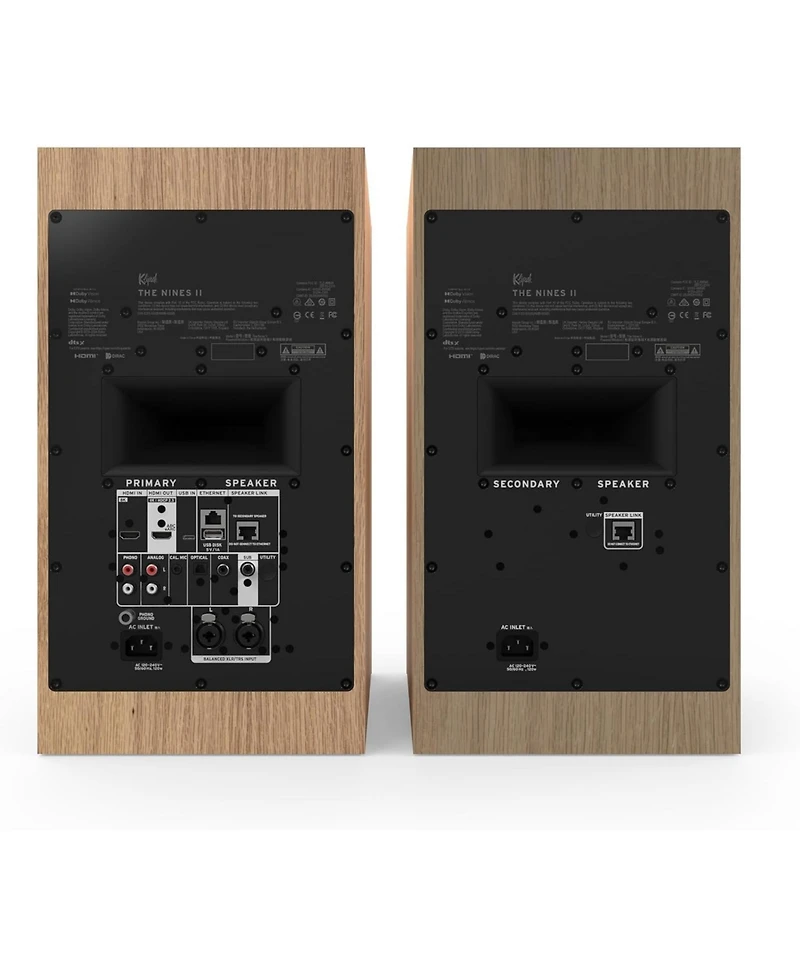 Klipsch The-nines-ii-oak 8inch Dolby Atmos Powered Speaker Pair (2026)